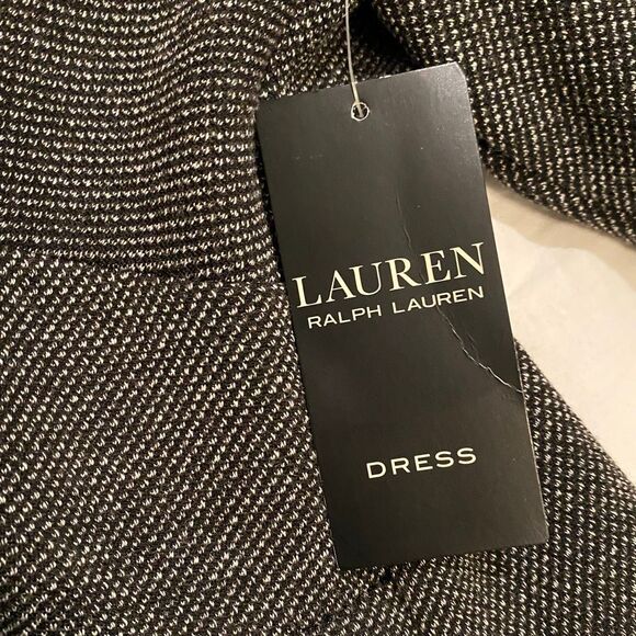 Lauren by Ralph Lauren Charcoal Midi Dress NWT Sz.8 - Picture 5 of 6